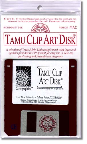TAMU Clip Art Disk - front packaging design